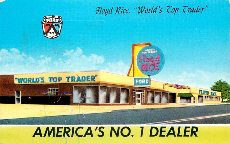 Floyd Rice Ford - Vintage Postcard (newer photo)